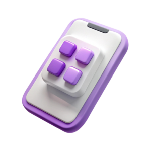 purple-white-remote-with-purple-buttons-it